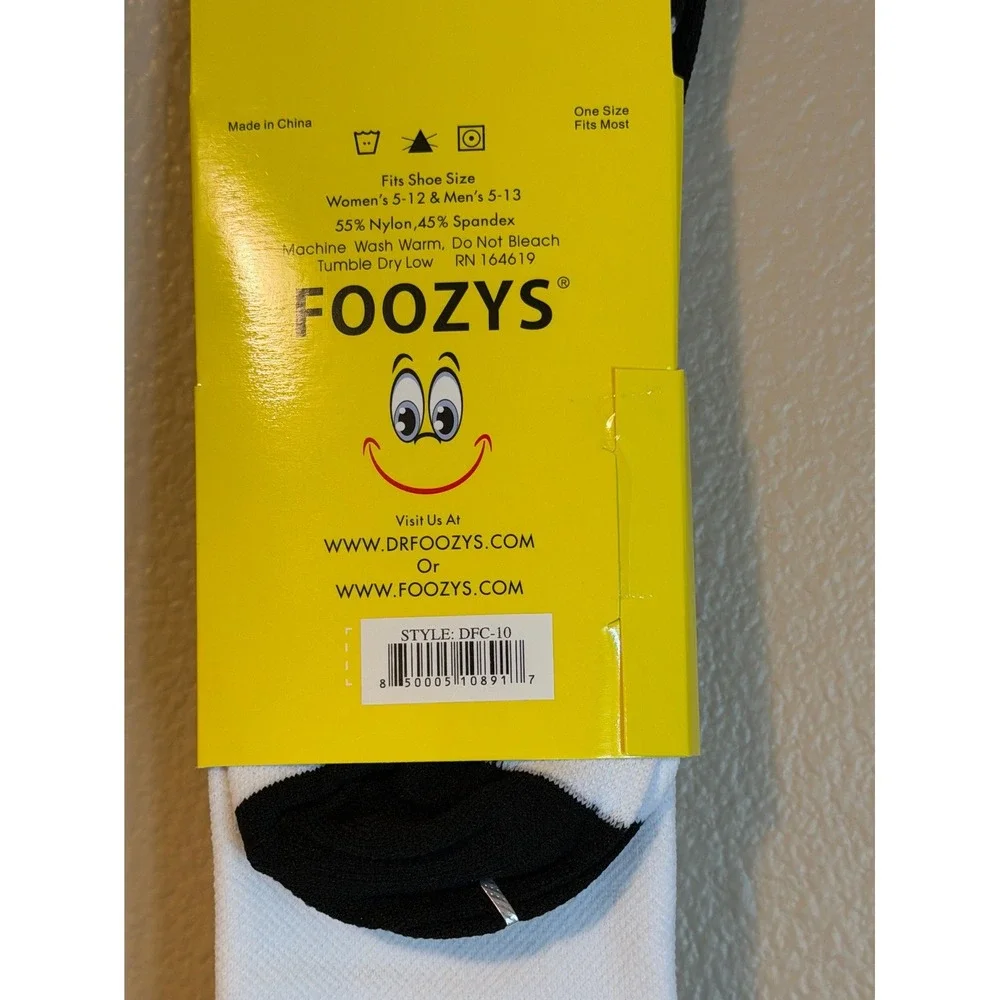 White Compression Socks Airline Travel Comfort Sports Knee High Socks Foozys OS
